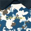 Calvin Klein Golf Ladies Alba Printed Polo Shirt Buttercream - Dark Denim