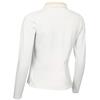 Calvin Klein Golf Ladies Aster Mini Stripe Long Sleeve Polo Shirt Pebble Grey