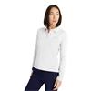 Calvin Klein Golf Ladies Aster Mini Stripe Long Sleeve Polo Shirt Pebble Grey