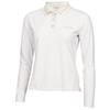Calvin Klein Golf Ladies Aster Mini Stripe Long Sleeve Polo Shirt Pebble Grey