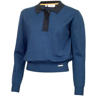 Calvin Klein Golf Ladies Olwyn Polo Sweater Dark Denim