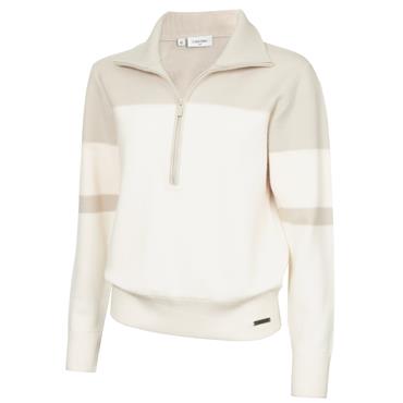 Calvin Klein Golf Ladies Neve Knit ½ Zip Sweater Buttercream
