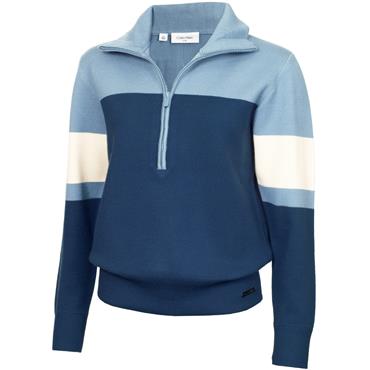Calvin Klein Golf Ladies Neve Knit ½ Zip Sweater Dark Denim