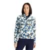 Calvin Klein Golf Ladies Celyn Printed  ½ Zip Fleece Buttercream - Dark Denim