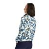 Calvin Klein Golf Ladies Celyn Printed  ½ Zip Fleece Buttercream - Dark Denim