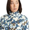Calvin Klein Golf Ladies Celyn Printed  ½ Zip Fleece Buttercream - Dark Denim
