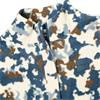 Calvin Klein Golf Ladies Celyn Printed  ½ Zip Fleece Buttercream - Dark Denim