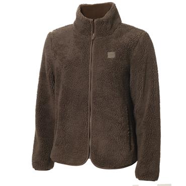Calvin Klein Golf Ladies Eira Bonded Fleece Jacket Cedar Brown