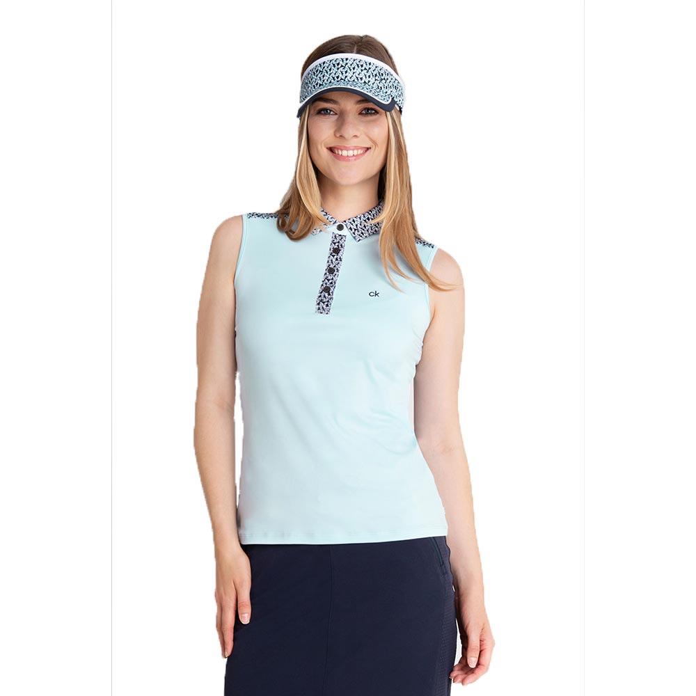 Calvin Klein Golf Ladies Catalina Sleeveless Polo Shirt Powder Golf Store