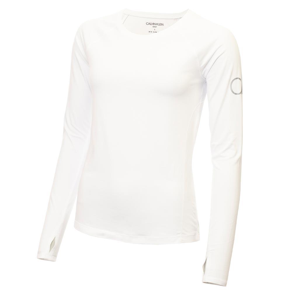 Calvin Klein Golf Ladies Vibe Long Sleeve T Shirt White