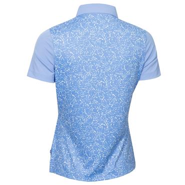 Calvin Klein Golf Ladies Harmony Printed Polo Shirt Cornflower Blue