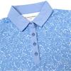 Calvin Klein Golf Ladies Harmony Printed Polo Shirt Cornflower Blue