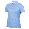 Calvin Klein Golf Ladies Harmony Printed Polo Shirt Cornflower Blue