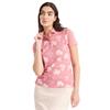 Calvin Klein Golf Ladies Harmony Printed Polo Shirt Powder Pink