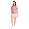 Calvin Klein Golf Ladies Harmony Printed Polo Shirt Powder Pink