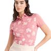 Calvin Klein Golf Ladies Harmony Printed Polo Shirt Powder Pink