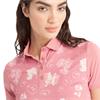 Calvin Klein Golf Ladies Harmony Printed Polo Shirt Powder Pink