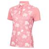 Calvin Klein Golf Ladies Harmony Printed Polo Shirt Powder Pink