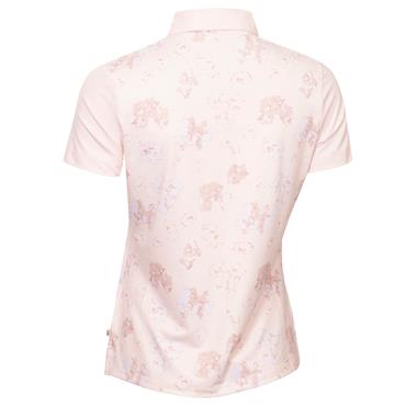 Calvin Klein Golf Ladies Harmony Printed Polo Shirt Shell Pink