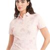 Calvin Klein Golf Ladies Harmony Printed Polo Shirt Shell Pink