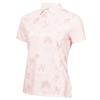 Calvin Klein Golf Ladies Harmony Printed Polo Shirt Shell Pink