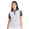 Calvin Klein Golf Ladies Harmony Printed Polo Shirt White