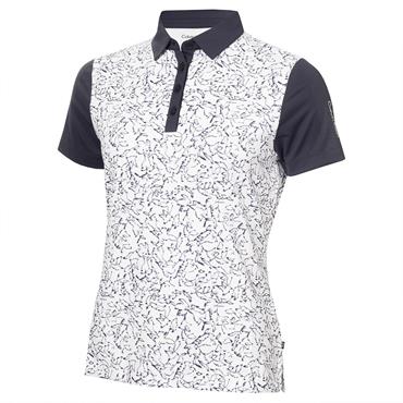 Calvin Klein Golf Ladies Harmony Printed Polo Shirt White
