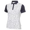 Calvin Klein Golf Ladies Harmony Printed Polo Shirt White