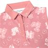 Calvin Klein Golf Ladies Harmony Printed Sleeveless Polo Shirt Powder Pink