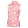 Calvin Klein Golf Ladies Harmony Printed Sleeveless Polo Shirt Powder Pink
