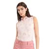 Calvin Klein Golf Ladies Harmony Printed Sleeveless Polo Shirt Shell Pink