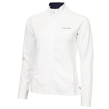 Calvin Klein Golf Ladies Blanco Full Zip Top White