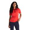 Calvin Klein Golf Ladies Alina Short Sleeve Polo Shirt Coral Red
