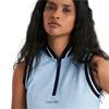 Calvin Klein Golf Ladies Camilla Printed Sleeveless Polo Shirt Blue Bell