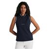 Calvin Klein Golf Ladies Camilla Printed Sleeveless Polo Shirt Navy