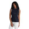 Calvin Klein Golf Ladies Camilla Printed Sleeveless Polo Shirt Navy