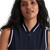 Calvin Klein Golf Ladies Camilla Printed Sleeveless Polo Shirt Navy