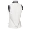 Calvin Klein Golf Ladies Camilla Printed Sleeveless Polo Shirt White