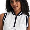 Calvin Klein Golf Ladies Camilla Printed Sleeveless Polo Shirt White