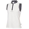 Calvin Klein Golf Ladies Camilla Printed Sleeveless Polo Shirt White