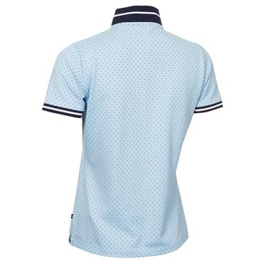 Calvin Klein Golf Ladies Camilla Printed Short Sleeve Polo Shirt Blue Bell