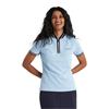 Calvin Klein Golf Ladies Camilla Printed Short Sleeve Polo Shirt Blue Bell