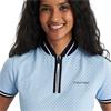 Calvin Klein Golf Ladies Camilla Printed Short Sleeve Polo Shirt Blue Bell