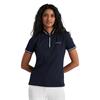 Calvin Klein Golf Ladies Camilla Printed Short Sleeve Polo Shirt Navy