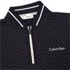 Calvin Klein Golf Ladies Camilla Printed Short Sleeve Polo Shirt Navy
