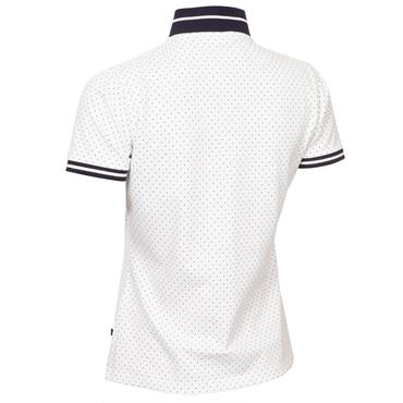 Calvin Klein Golf Ladies Camilla Printed Short Sleeve Polo Shirt White