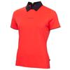 Calvin Klein Golf Ladies Brooke Short Sleeve Polo Shirt Coral Red
