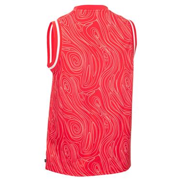 Calvin Klein Golf Ladies Leia Sleeveless Polo Shirt Marble Print