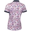 Calvin Klein Golf Ladies Glinda Printed Short Sleeve Polo Shirt Glitch Print