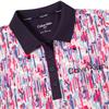 Calvin Klein Golf Ladies Glinda Printed Short Sleeve Polo Shirt Glitch Print
